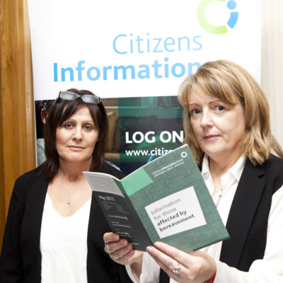 Citizens Information booth at &#039;Living with Loss&#039;, bereavement public Information Evening on November 05, 2015