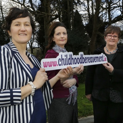 Nicole Jordan, Estelle McGinley and Brid Carrolly at the Irish Childhood Bereavement Network website launch.