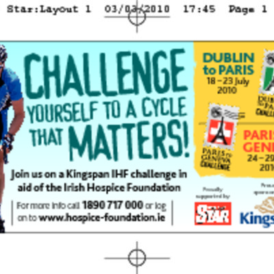 Promotional Material for Cycle Challenge 2010